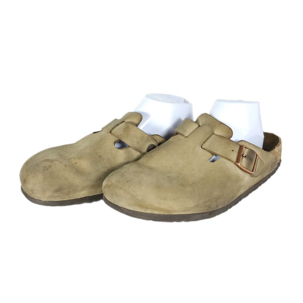 Birkenstock Boston Men's US12? Tobacco Oiled Leather Clogs Shoes
